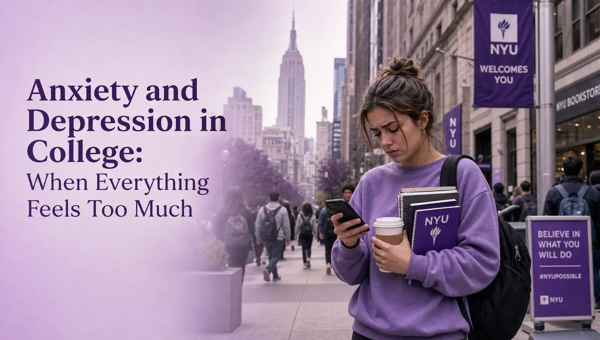 Anxiety and Depression in College: When Everything Feels Too Much - Main Image